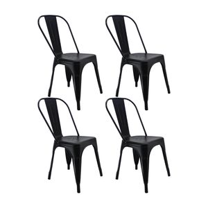 Kit x 4 Sillas Titan Tipo Tolix Metalicas