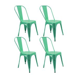 Kit x 4 Sillas Titan Tipo Tolix Metalicas