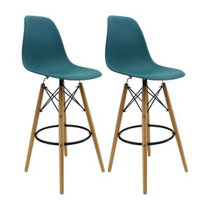 Kit x Sillas Altas DKR Para Barra Tipo Eames