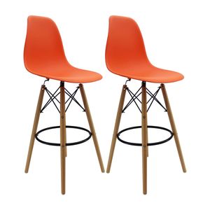 Kit x Sillas Altas DKR Para Barra Tipo Eames