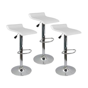 Kit x 3 Sillas Altas Para Barra Wave Bar