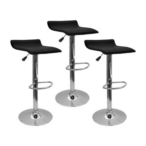 Kit x 3 Sillas Altas Para Barra Wave Bar