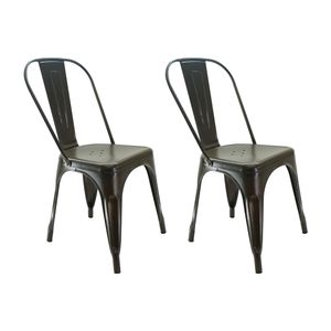 Kit x 2 Sillas Titan Tipo Tolix Metalicas