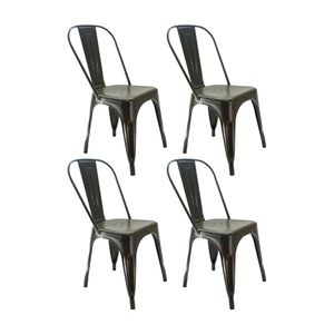 Kit x 4 Sillas Titan Tipo Tolix Metalicas