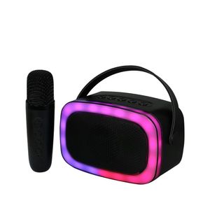 Parlante Inalámbrico VTA 15W Recargable con Micrófono y Luces LED