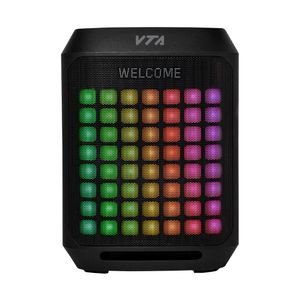 Parlante Recargable Mixer 60W VTA Luces LED, Radio FM y Entrada para Micrófono