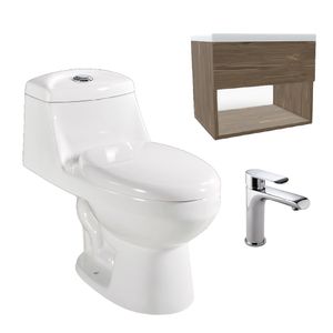 combo sanitario one piece monaco mueble gracia y griferia edge