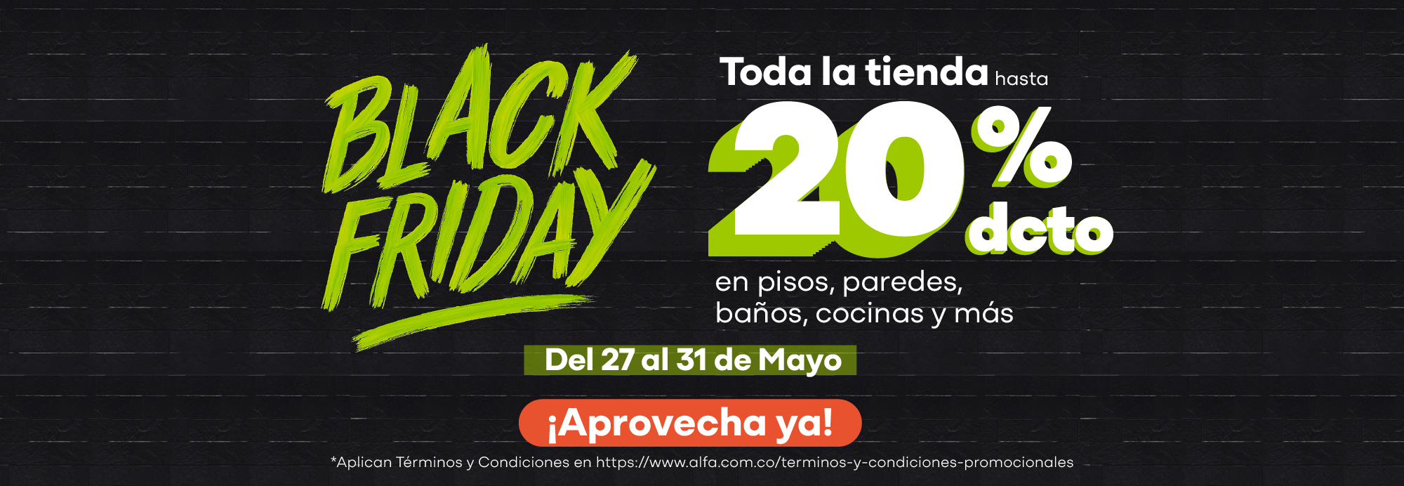 Blackfriday hasta 20% OFF​